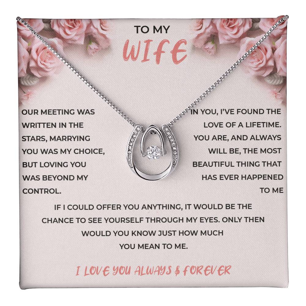 To My Amazing Wife - Lucky In Love Necklace