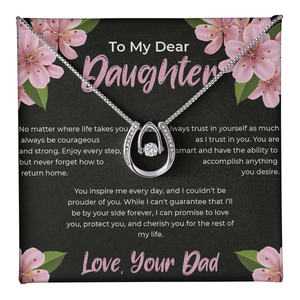 To My Daughter - Lucky In Love Necklace