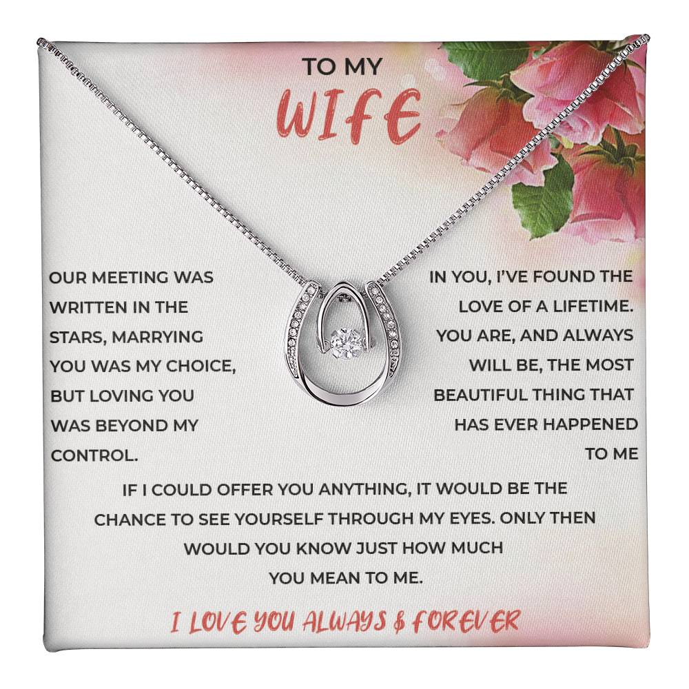 To My Wife - Lucky In Love Necklace