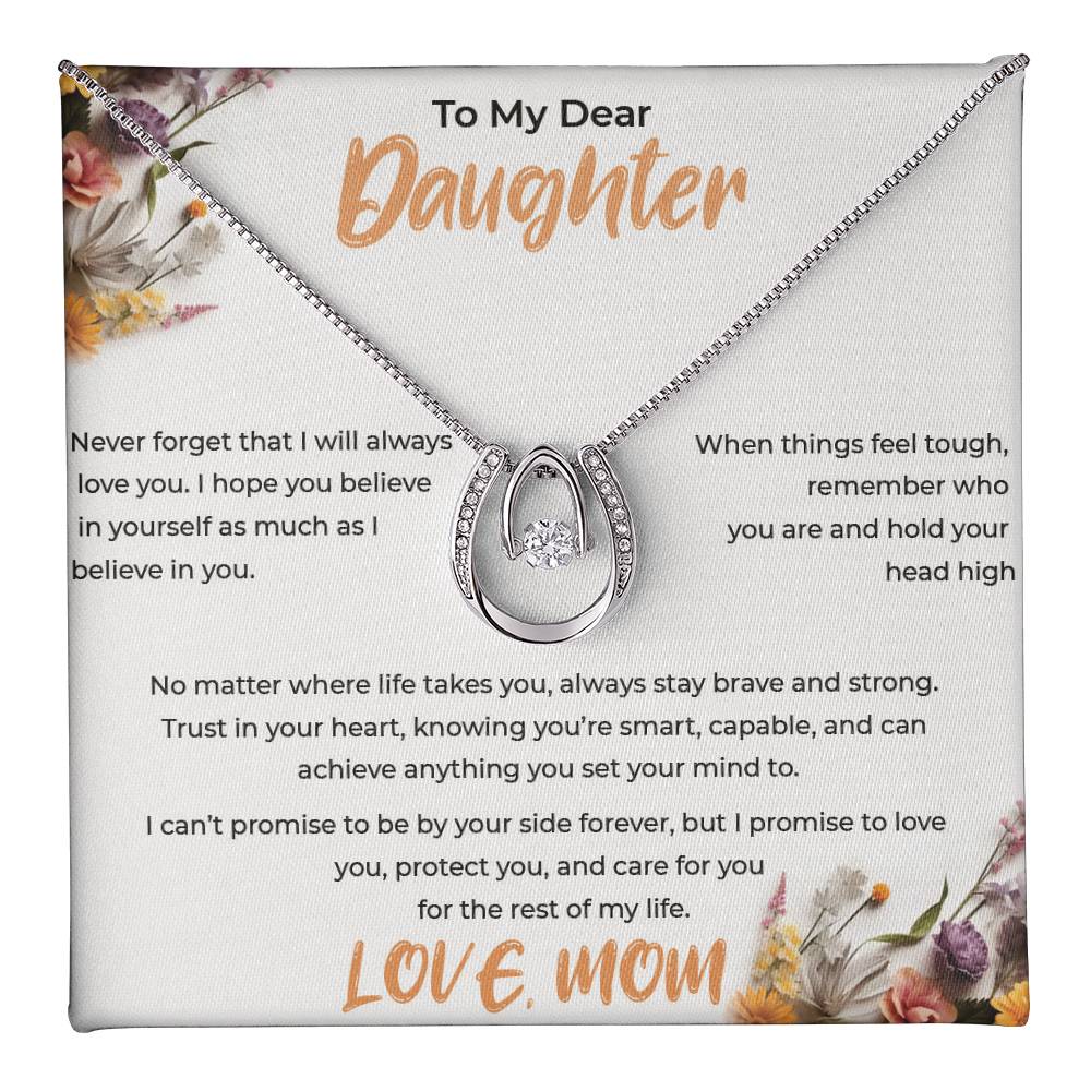 To My Daughter - Lucky In Love Necklace