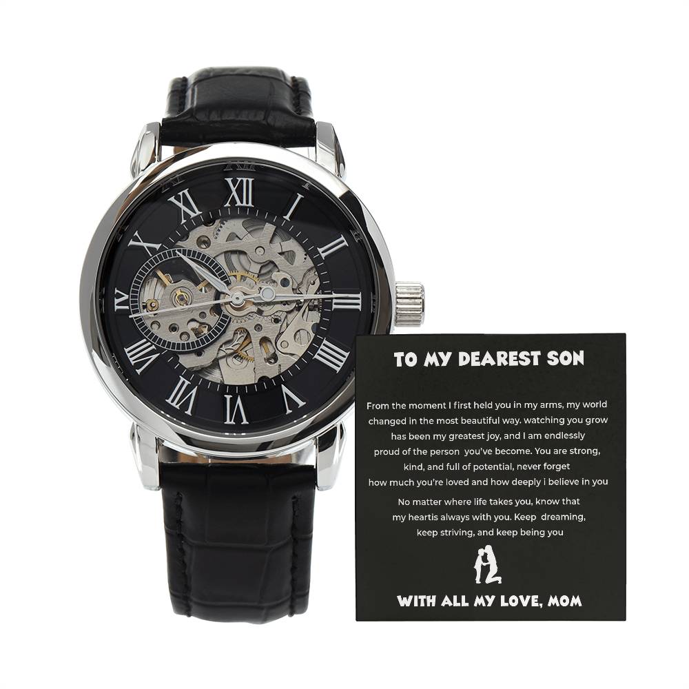 To My Dearest Son - Openwork Watch