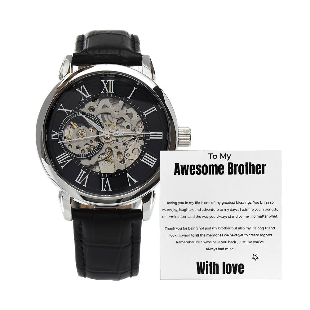 To My Awesome Brother - Openwork Watch