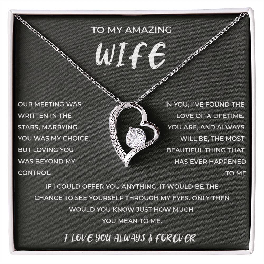 To My Amazing Wife - Forever Love Necklace