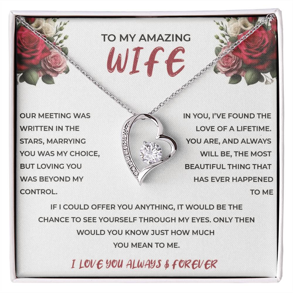 To My Amazing Wife - Forever Love Necklace