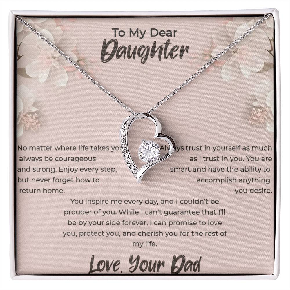 To My Daughter - Forever Love Necklace